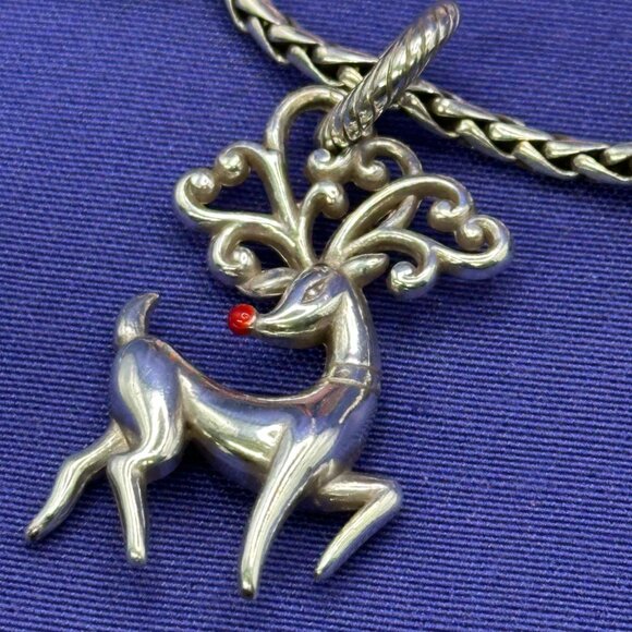 Brighton Christmas Theme Silver Plated Charm Bracelet & Earrings - Picture 9 of 16